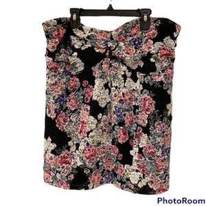 NWT Torrid Floral Lace Strapless Top, Sz 2X